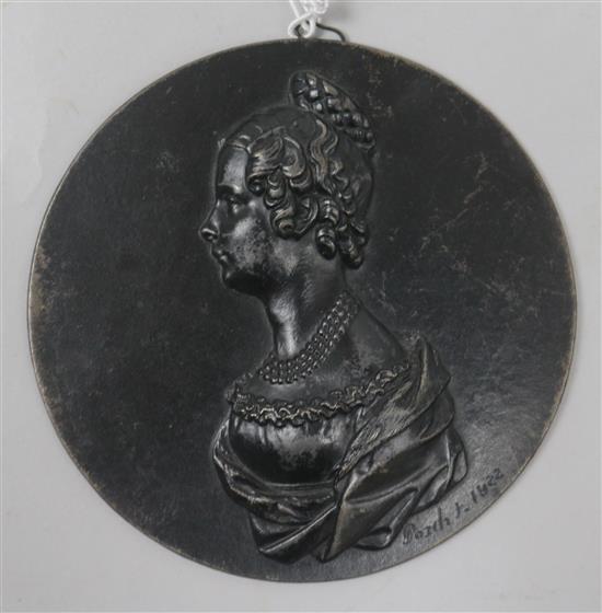 A plaque of Frederike Wilkelmine Alexandrine Marie after L. Posch